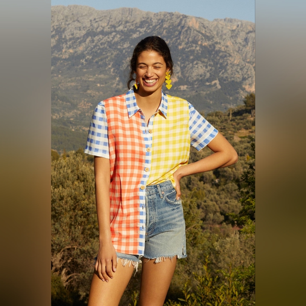 FARM Rio Anthropologie Top XL